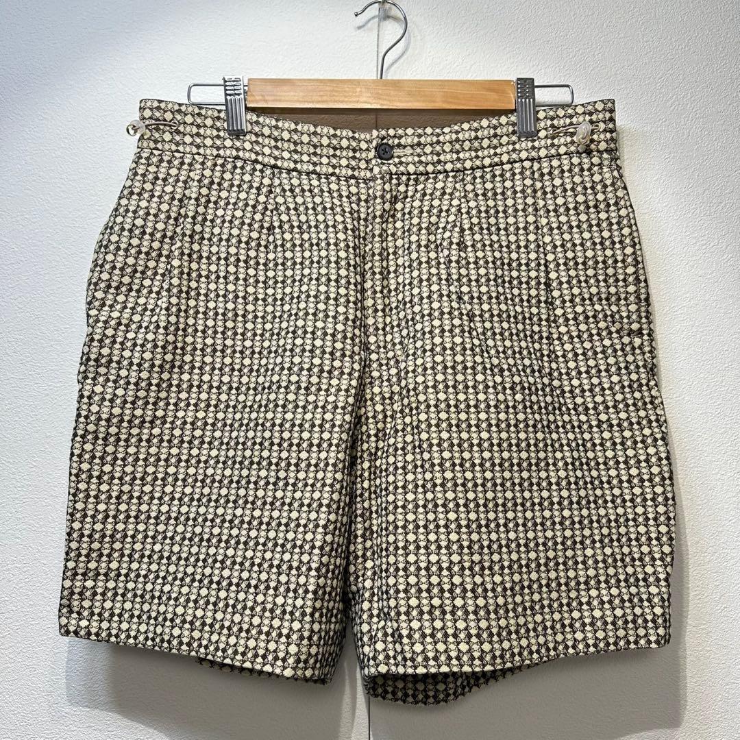 希少 ポールスミス 上質 ウール シルク 総柄 ジャケット パンツ セットアップ