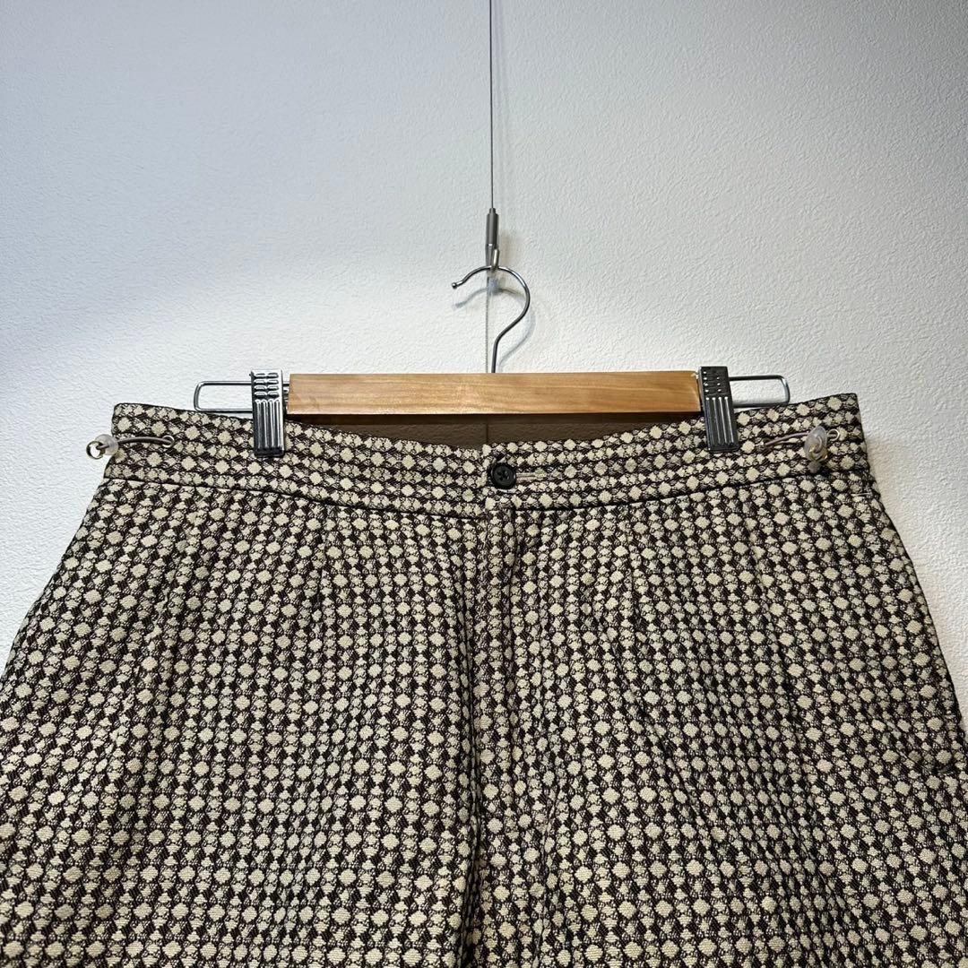 希少 ポールスミス 上質 ウール シルク 総柄 ジャケット パンツ セットアップ