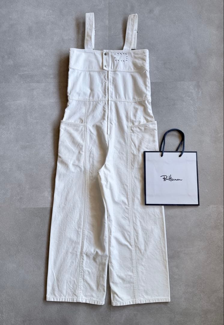 【美品✨】R.H. オーバーオール　コットンオールインワン　白　サロペット