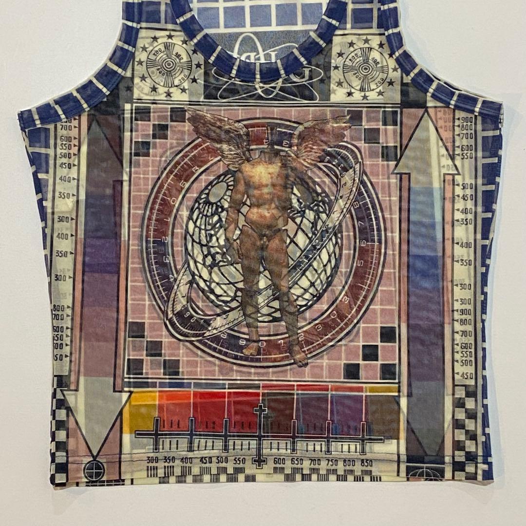 ジャンポールゴルチエ JPG パワーネット タンクトップ ダビデ像 日本製 40