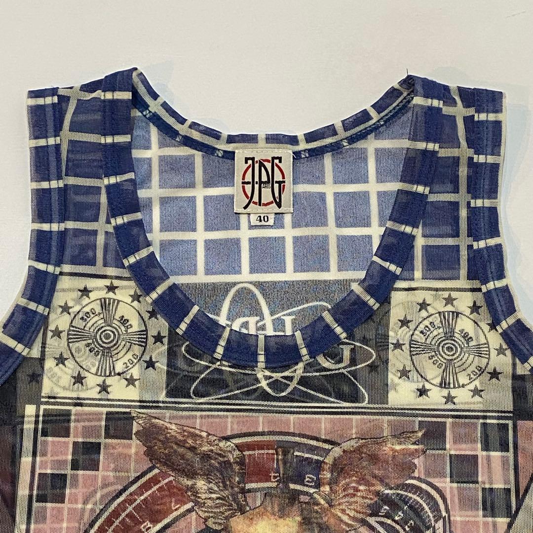 ジャンポールゴルチエ JPG パワーネット タンクトップ ダビデ像 日本製 40