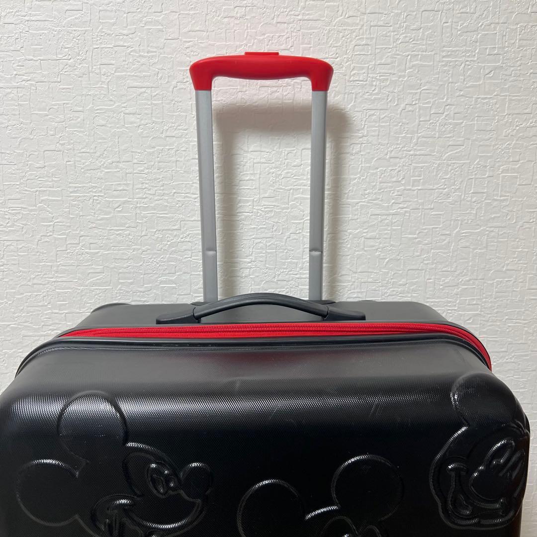 ディズニー　ミッキーマウス　スーツケース Lサイズ　黒　ブラック　軽量　4輪