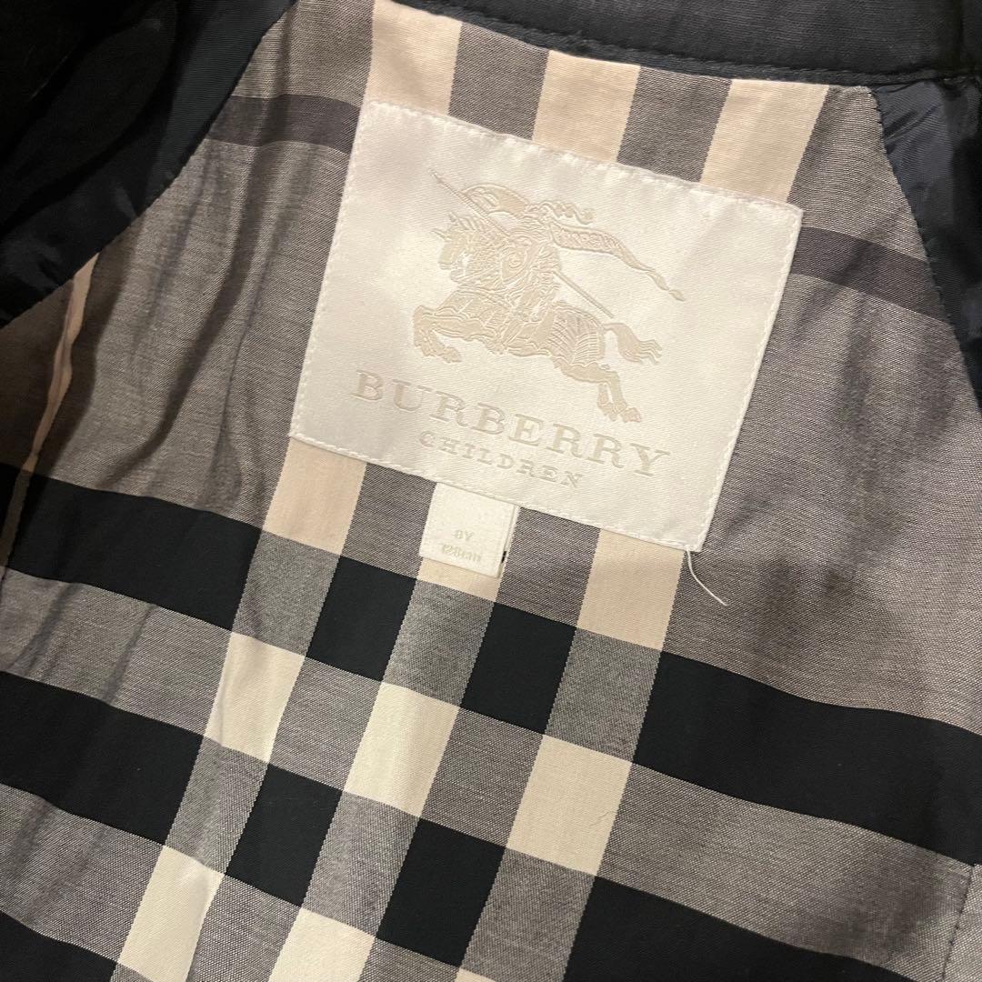 値下げ！バーバリー チルドレン　美品8y 128㎝　ウールトレンチコート　キッズ
