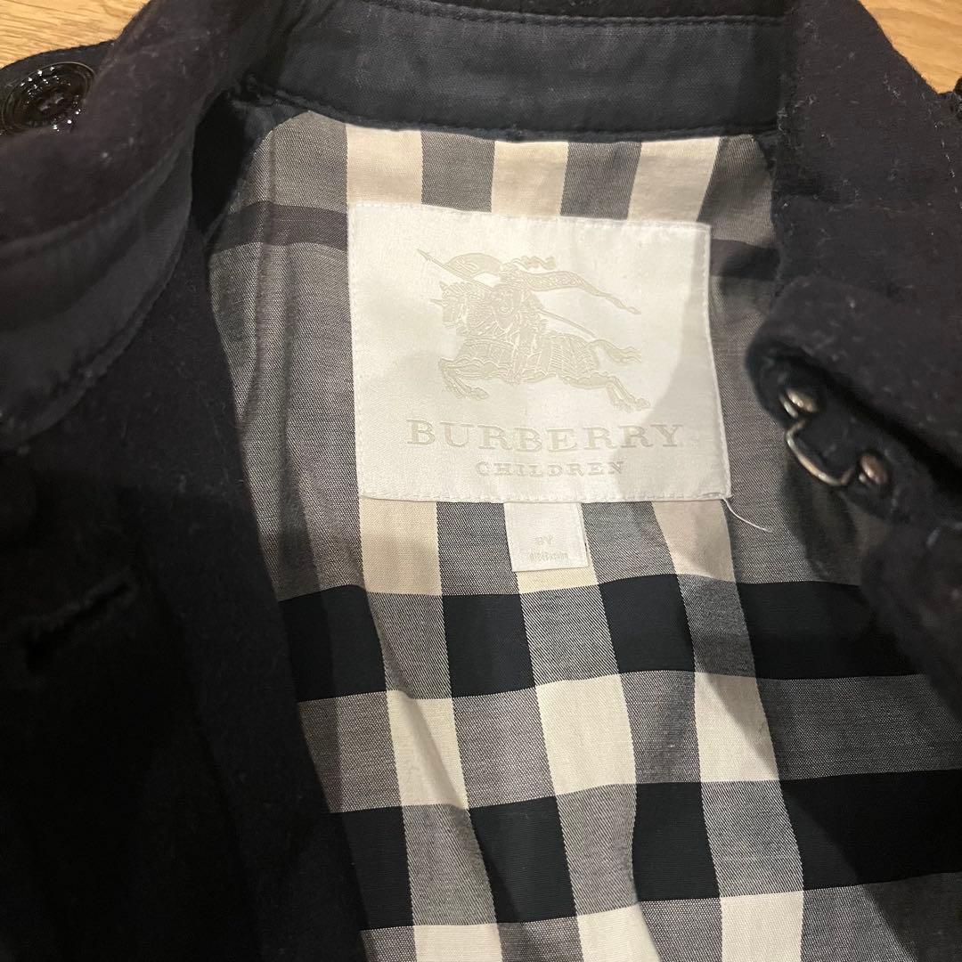 値下げ！バーバリー チルドレン　美品8y 128㎝　ウールトレンチコート　キッズ