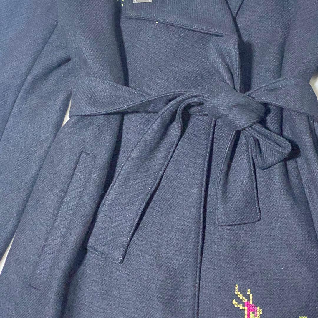 新品❤️Desigual×ラクロワ 薔薇刺繍 ロングコート Mサイズ 女優襟