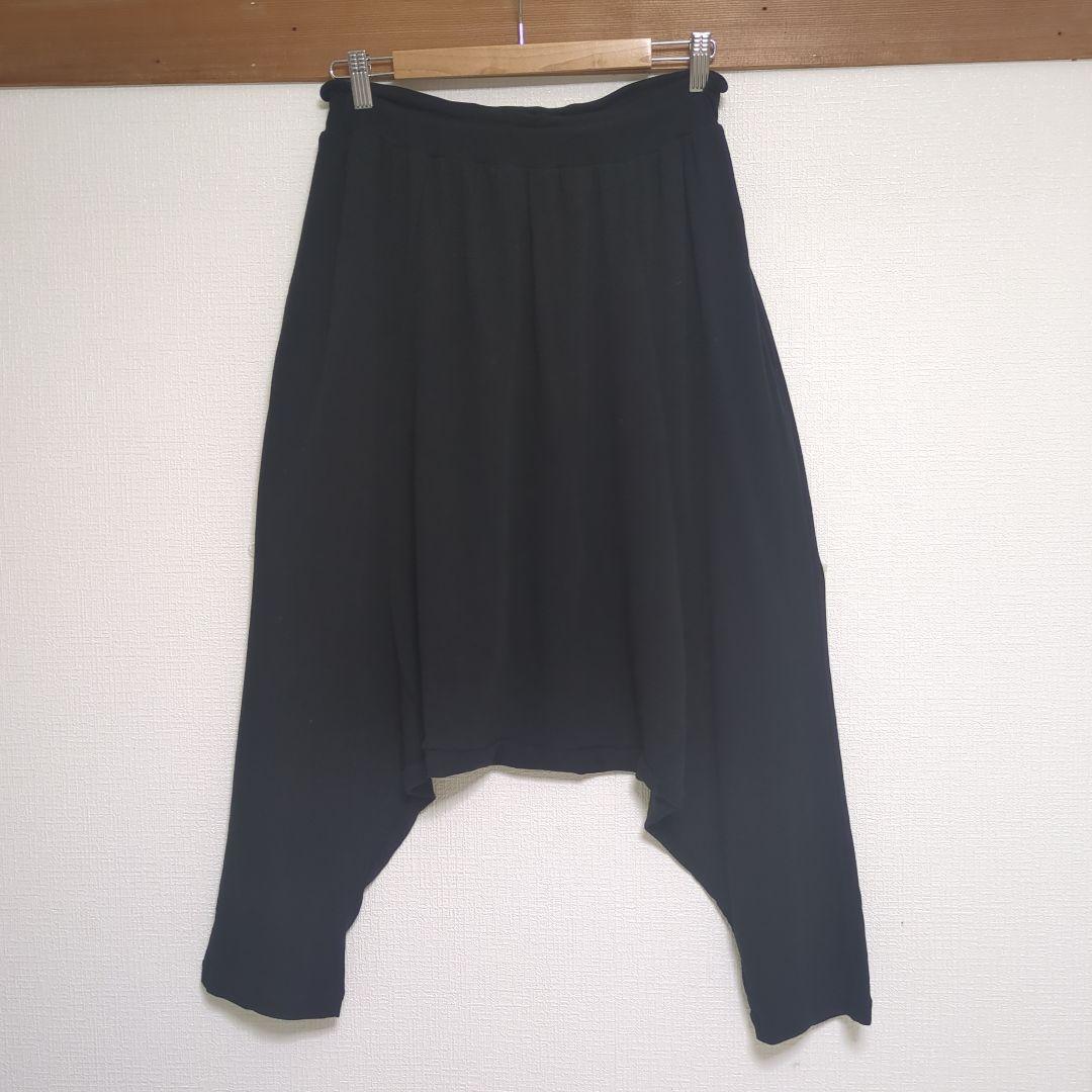 未使用　yohji yamamoto ヨウジヤマモト　黒サルエルパンツ