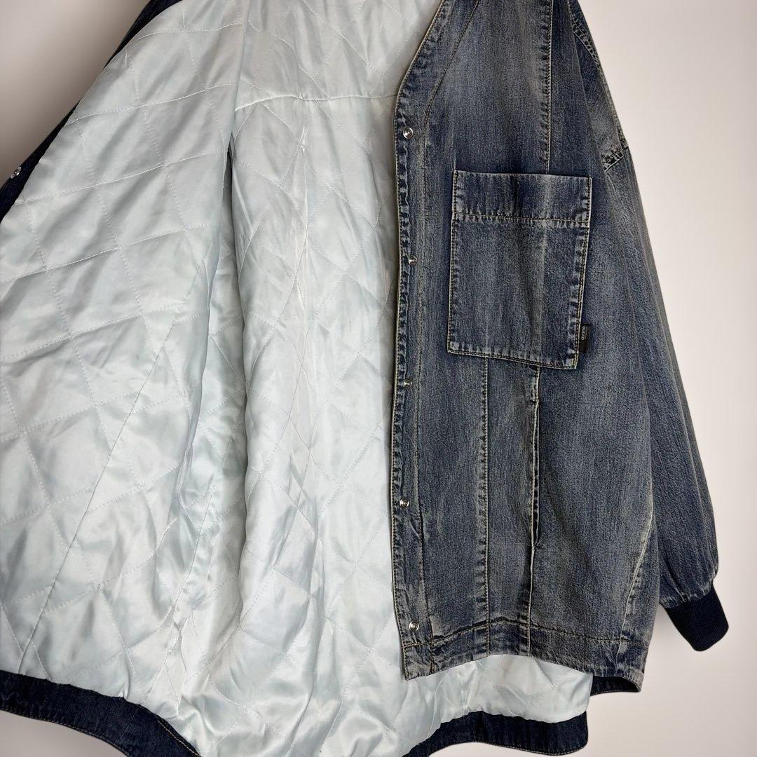アヤン　ayane Vネック裏キルトダンガリージャケット