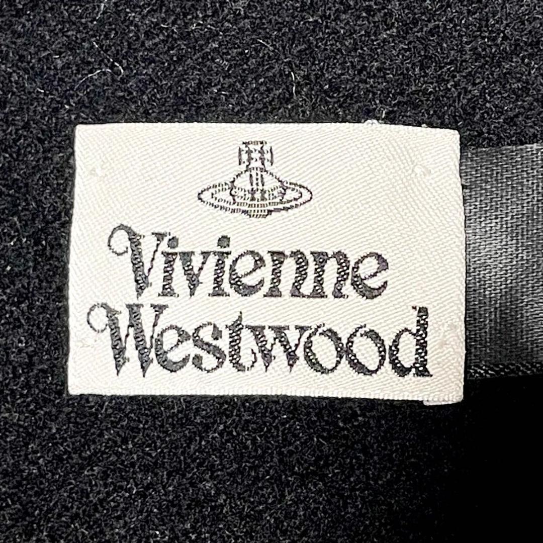 未使用級 ヴィヴィアンウエストウッド イタリア製 マフラー 刺繍 黒 y2k