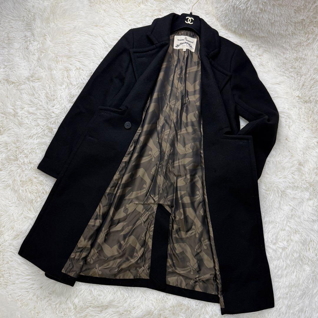 美品♡ヴィヴィアンウエストウッド オーブ ロゴ ボタン ウール ロングコート
