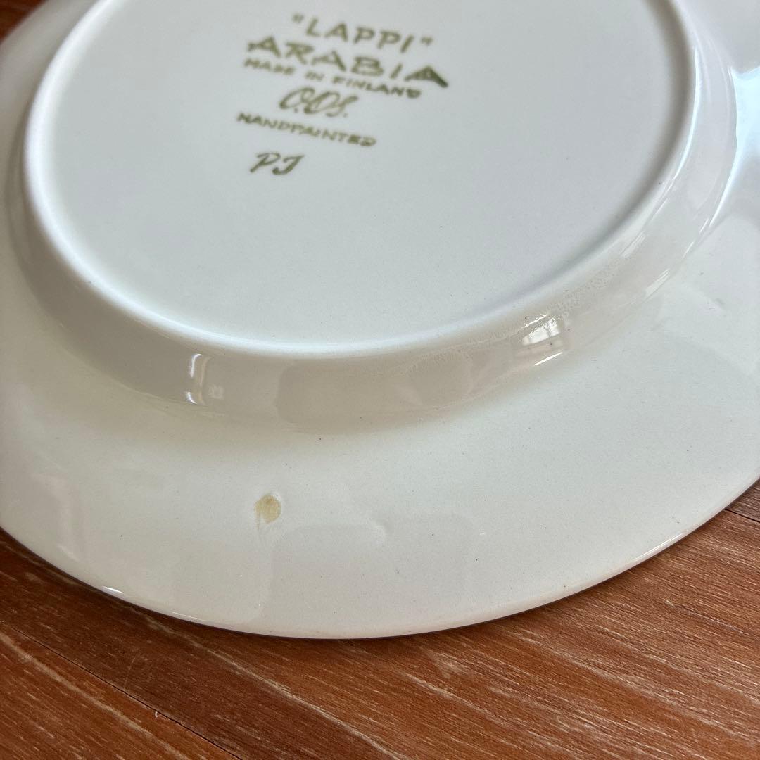 希少　Arabia　Lappi　ラッピ　プレート　17cm　ケーキプレート
