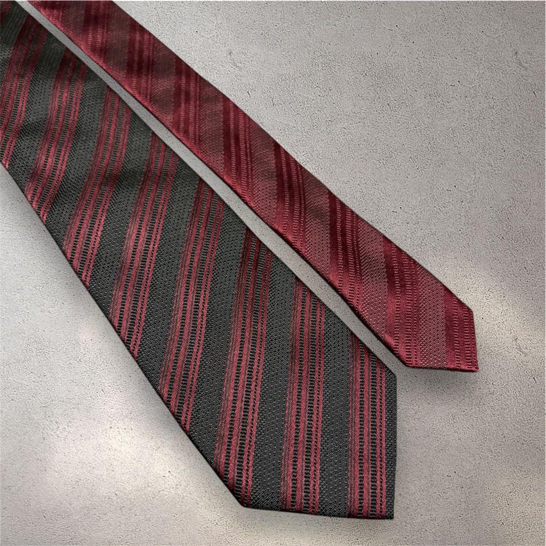 【希少】NEWYORKER×鹿島アントラーズ コラボ ネクタイ ストライプ