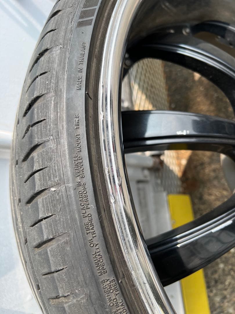 MSJ　LEXANI 24インチ ブラック アルミホイール 4本セット