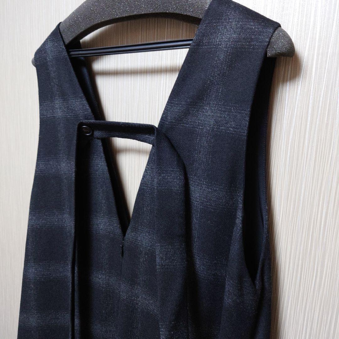 マ*君様 アドーア チェック ワンピース ジャンパースカート 38