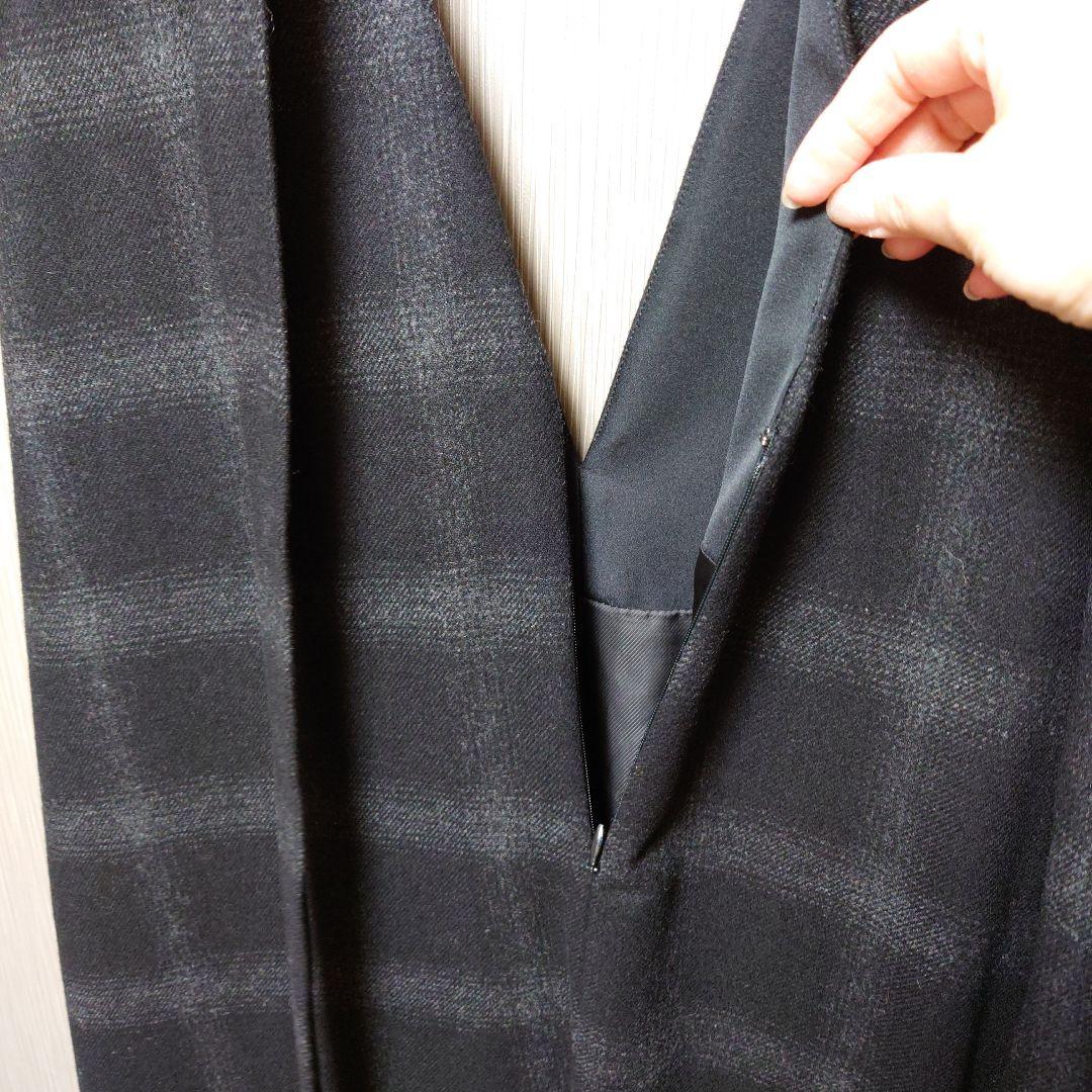 マ*君様 アドーア チェック ワンピース ジャンパースカート 38