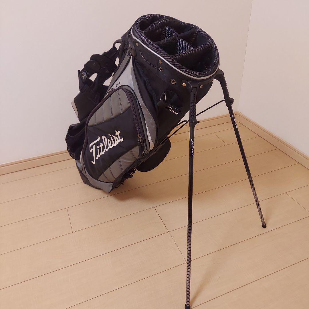 Titleist タイトリスト 軽量 キャディバック スタンド ブラック/グレー