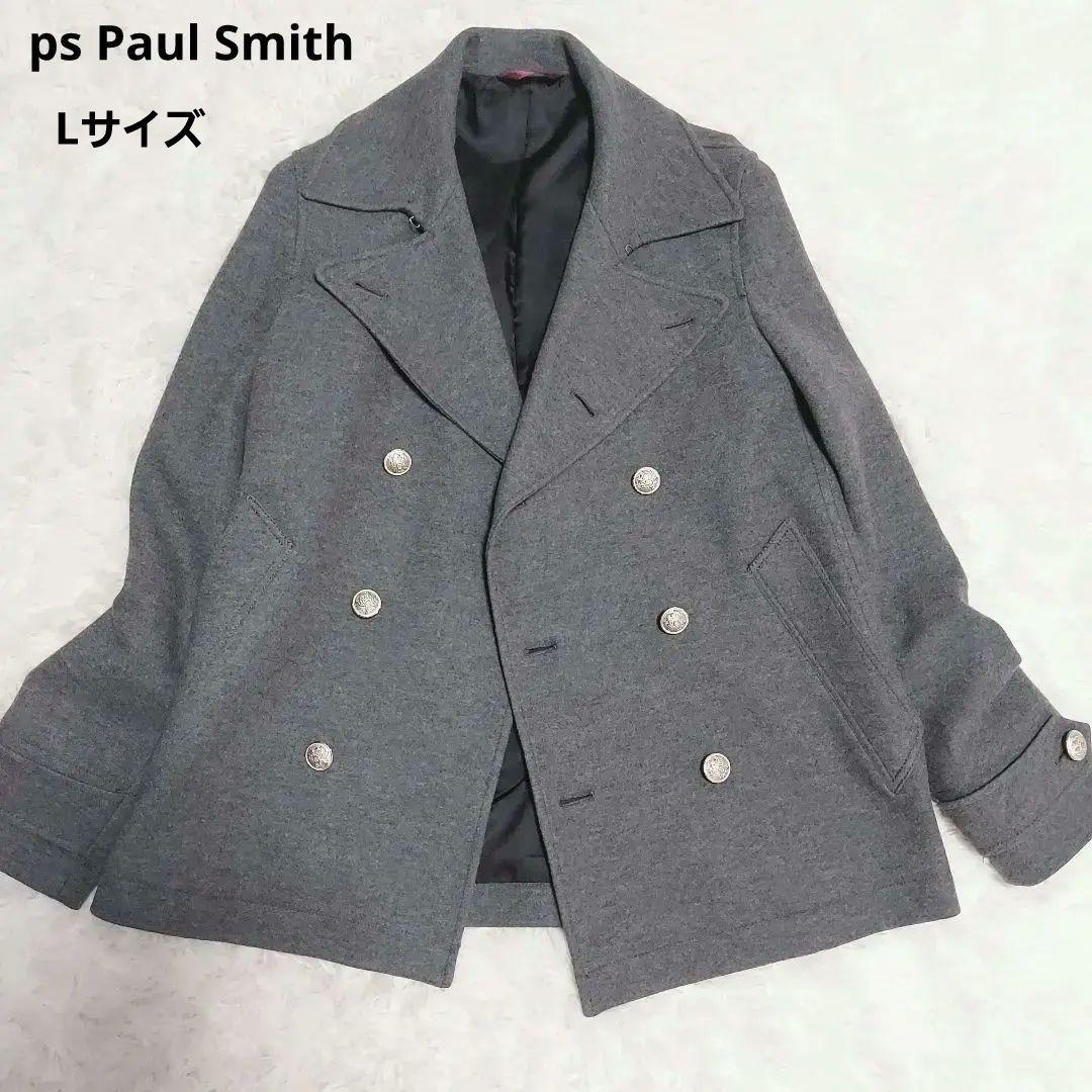 未使用級美品✨　ポールスミス　ダブル　ピーコート　L グレー　ウール