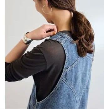 本日までの出品【新品】デニムワークオールインワン　M