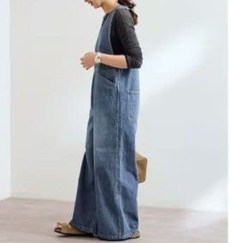 本日までの出品【新品】デニムワークオールインワン　M