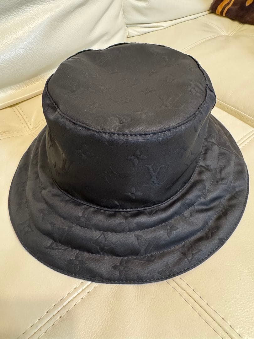 Louis Vuitton 黒 モノグラム バケットハット