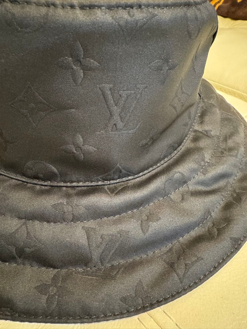 Louis Vuitton 黒 モノグラム バケットハット