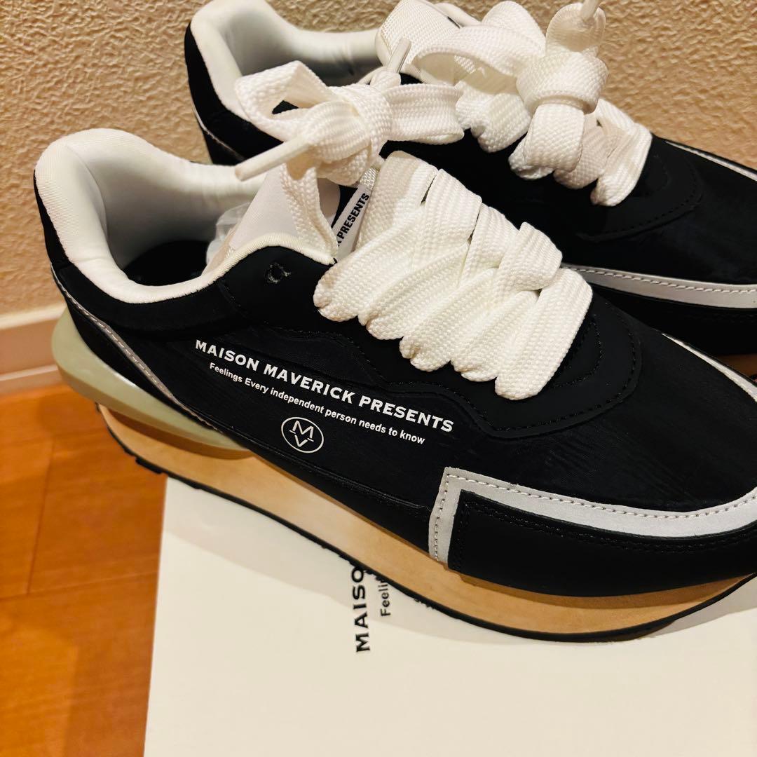 【美品】MAISON MAVERICK PRESENTS 厚底スニーカー　黒