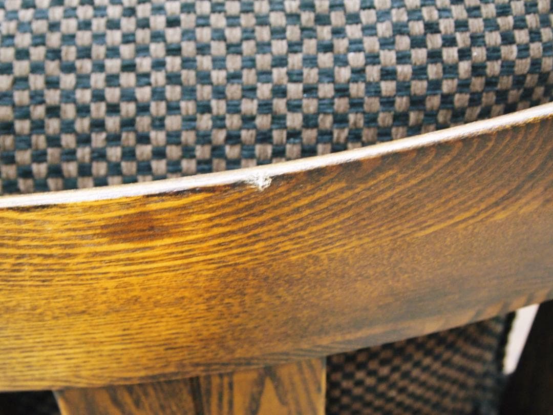 良品！大塚家具 ダイニングチェア 回転椅子 アームチェア 鳴門C-490KA