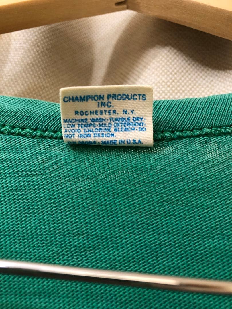 70's champion NOTRE DAME バータグ フットボールtシャツ