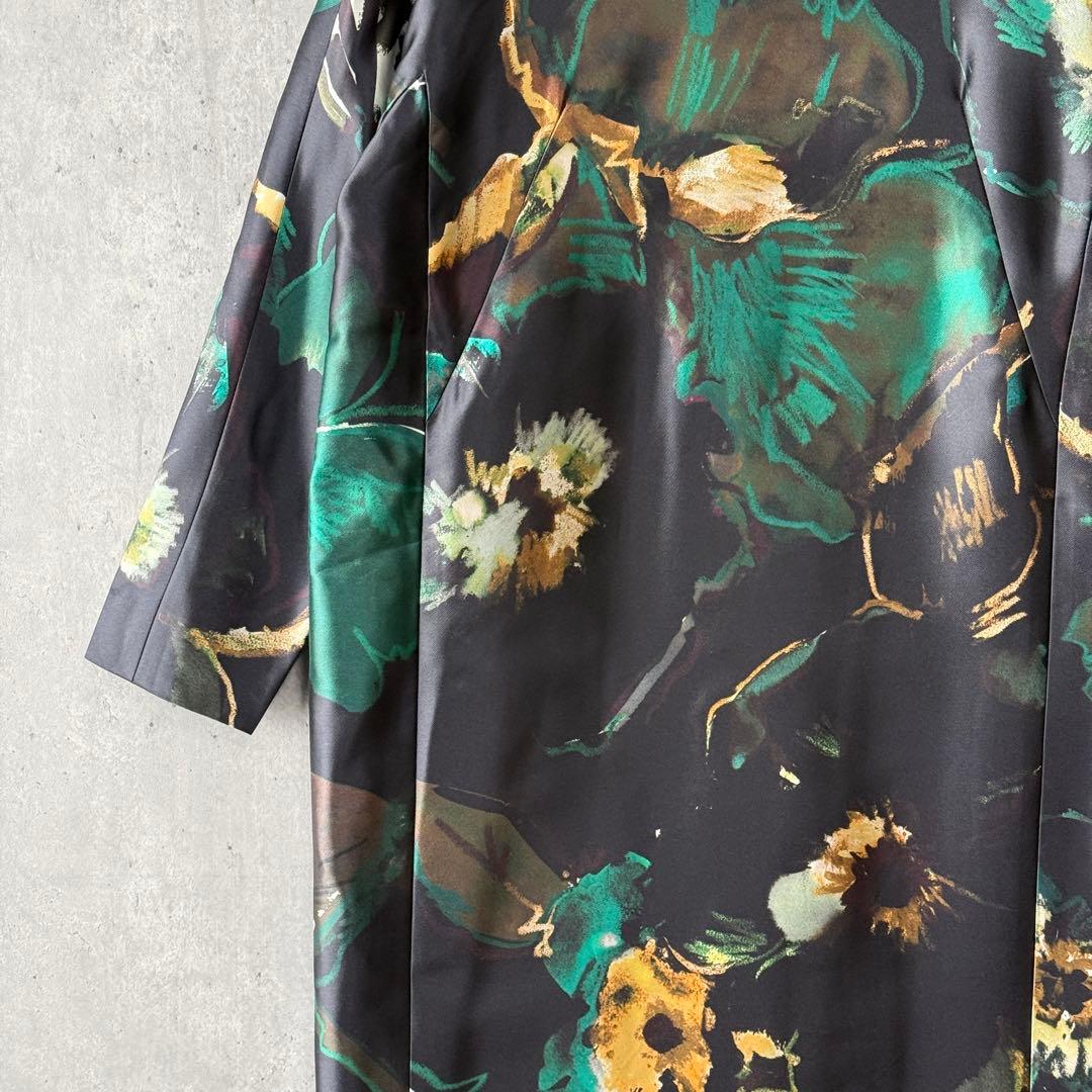 ヨシエイナバ yoshie inaba 総柄サテンワンピース 希少 サンプル品