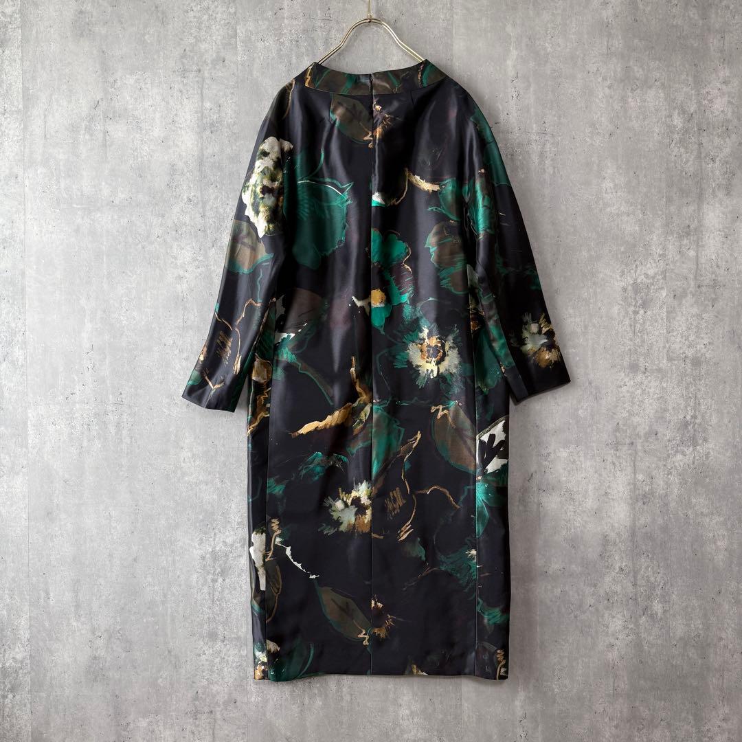 ヨシエイナバ yoshie inaba 総柄サテンワンピース 希少 サンプル品