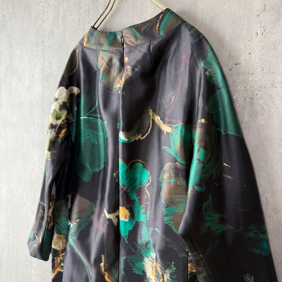 ヨシエイナバ yoshie inaba 総柄サテンワンピース 希少 サンプル品