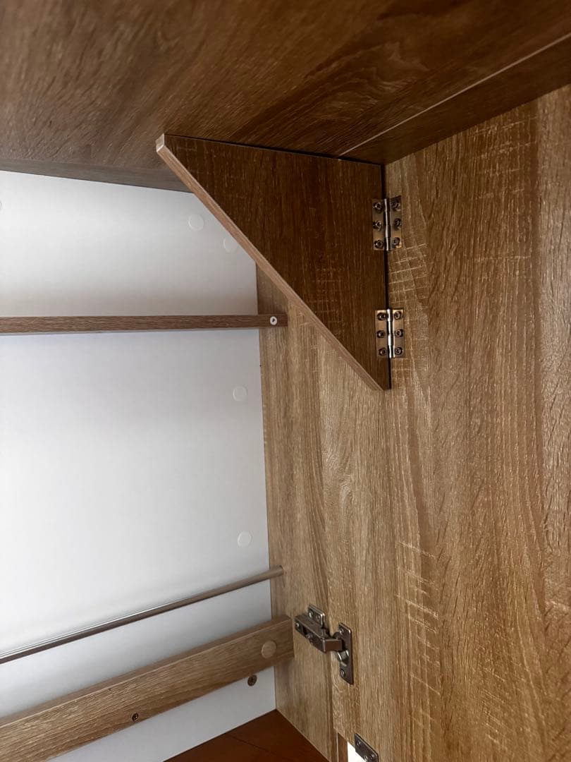 しまうデスク エムール オークナチュラル 組み立て済 (送料込み )