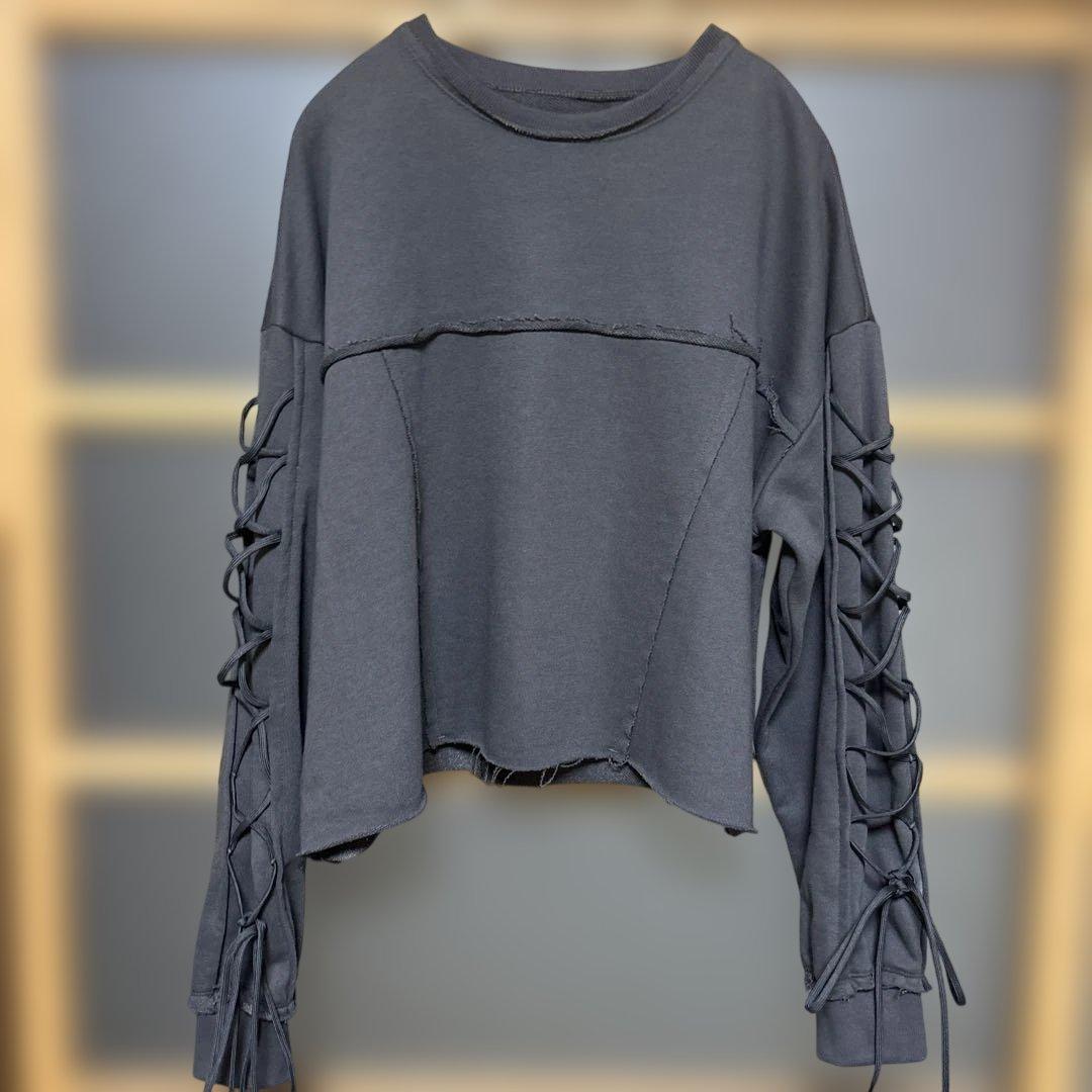 今期新品未使用　converse TOKYO靴紐レースアップスリーブ スゥエット