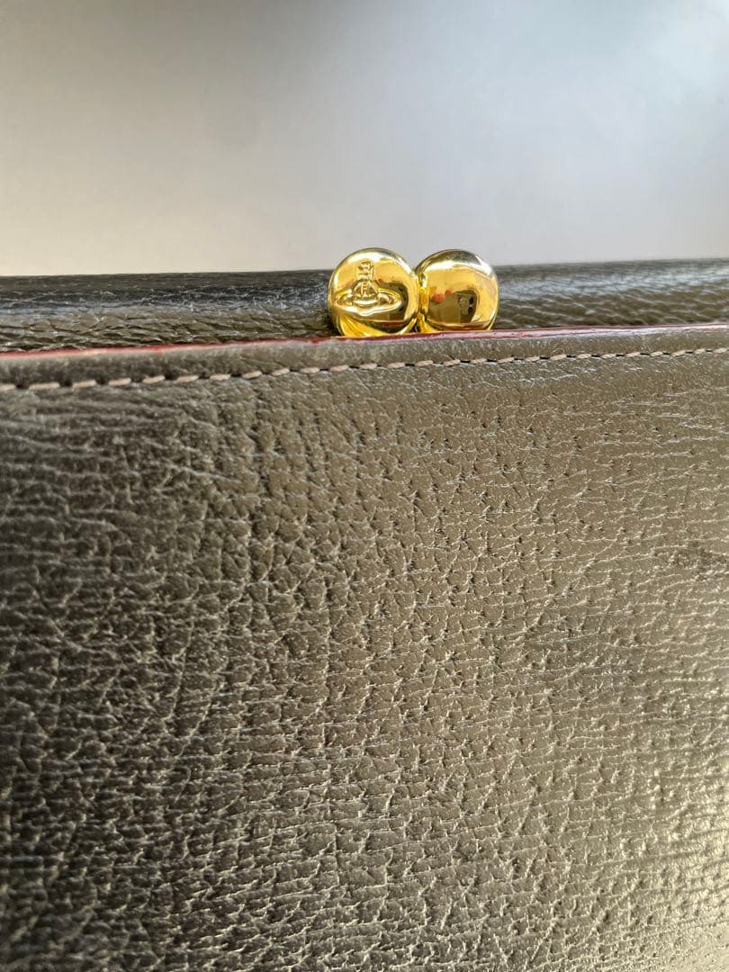 VIVIEN WESTWOOD 美品 がま口 3つ折り財布 ブラック