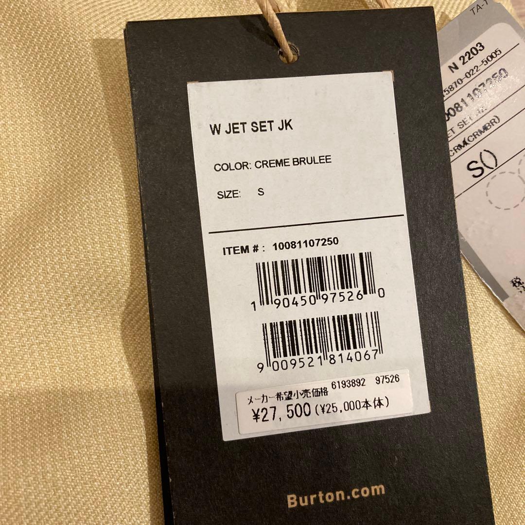 未使用 バートン BURTON ジェットセット スノーボード ジャケット S