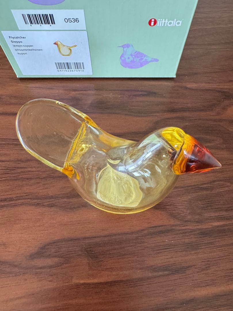 イッタラ バードバイトイッカ シエッポ レモン・コッパー 黄色 レモンコッパー