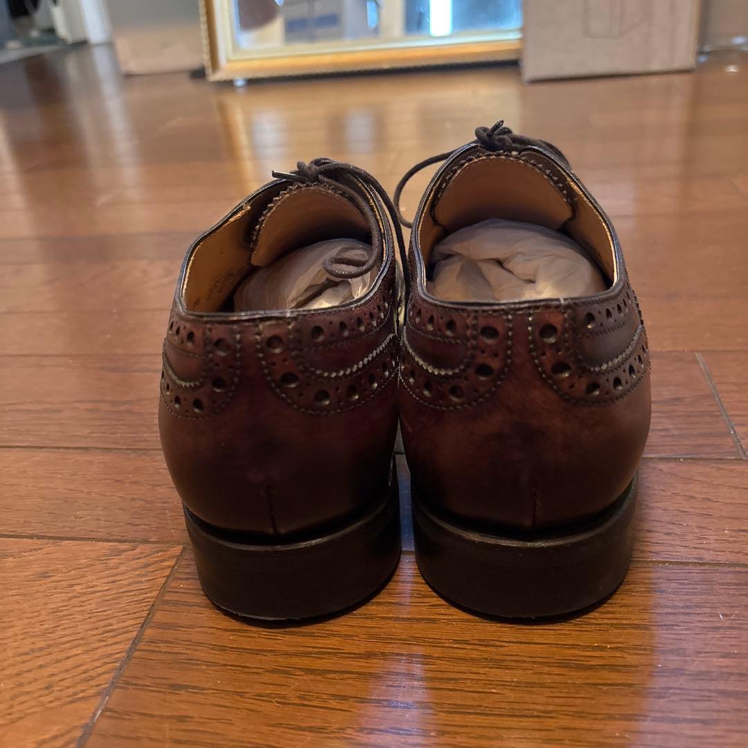 Berwickバーウィック1707 ブラウン ウィングチップ シューズ