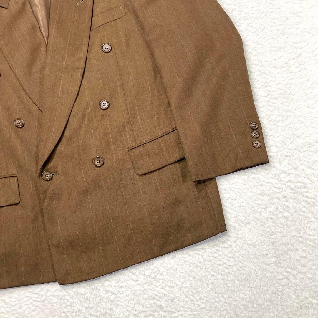 【vintage】セットアップ ダブルスーツ ライトブラウン