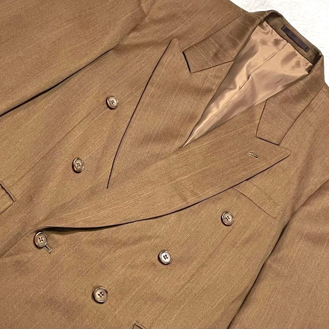 【vintage】セットアップ ダブルスーツ ライトブラウン