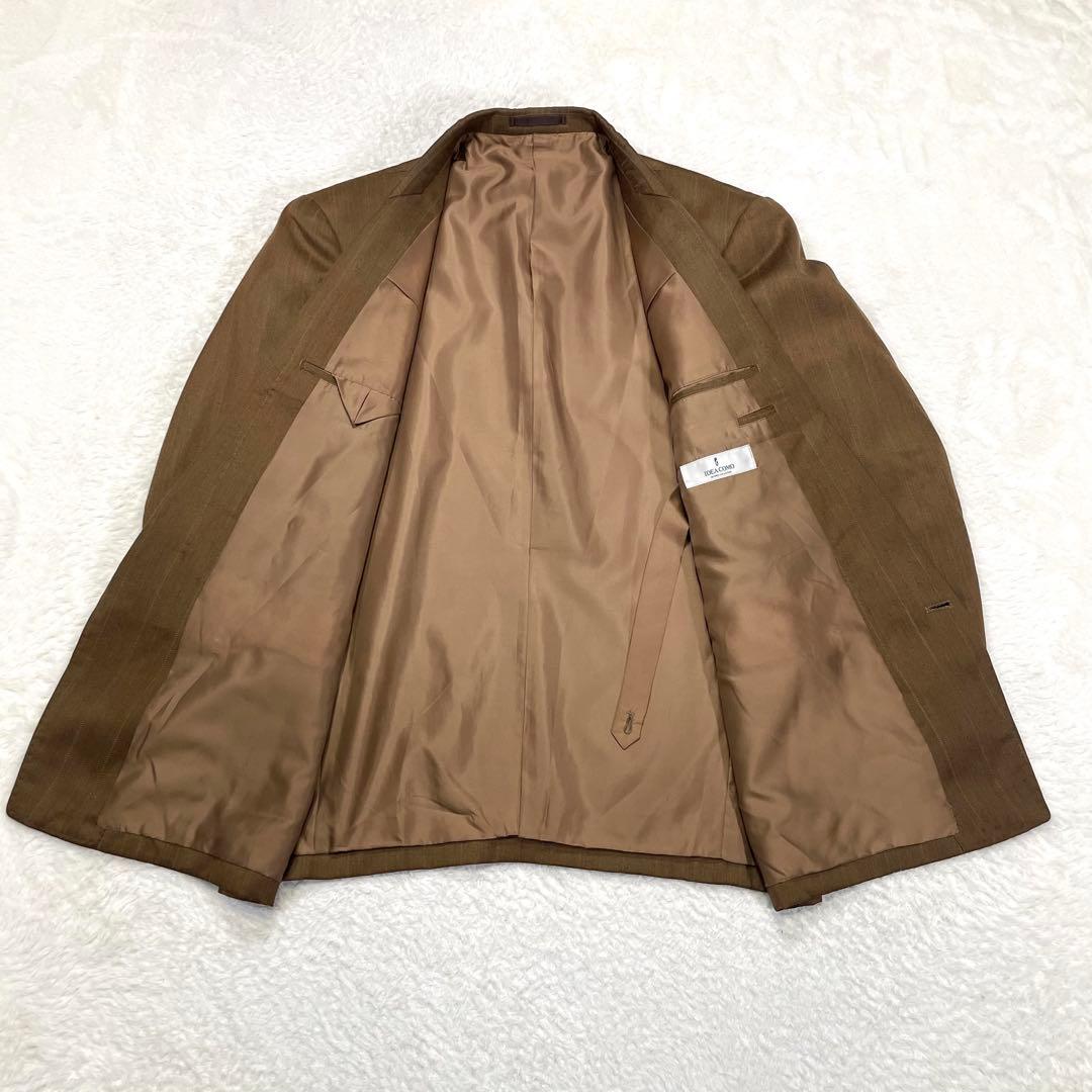 【vintage】セットアップ ダブルスーツ ライトブラウン