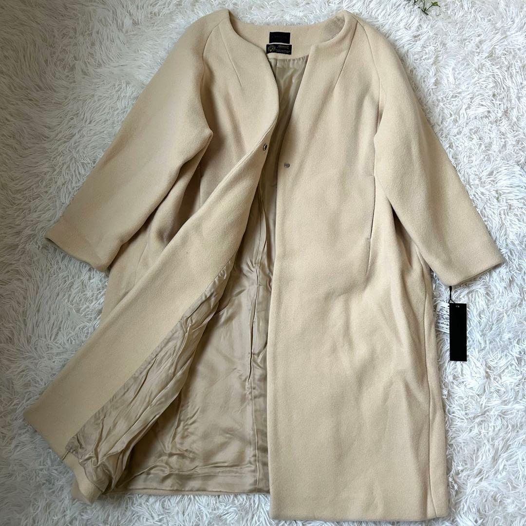 未使用　cynical ノーカラーコクーンロングコート　Bellandi