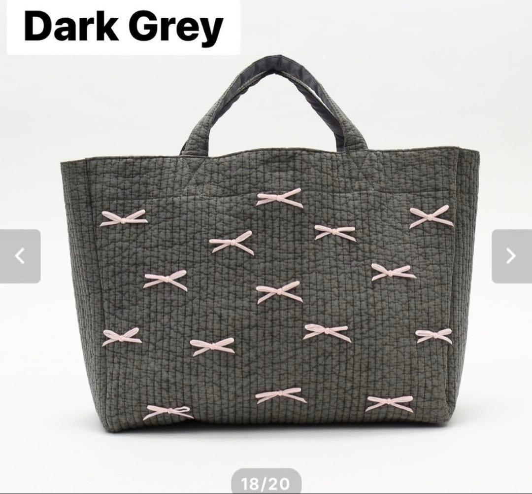 GypsohilaジプソフィアPicnic Bag (M) グレー　ピンク