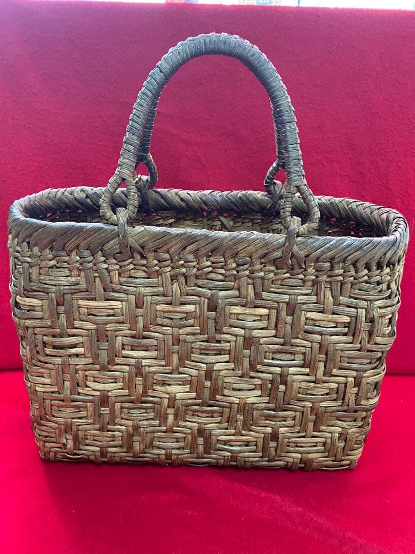 宮本工芸 山葡萄かごバッグ 国産品 桝あじろ編み 美の壺 伝統工芸品 山ぶどう