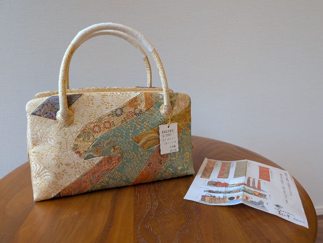 新品和装利休バッグ　あらいそ名物裂　お茶会フォーマル　定価5万9千円　1202