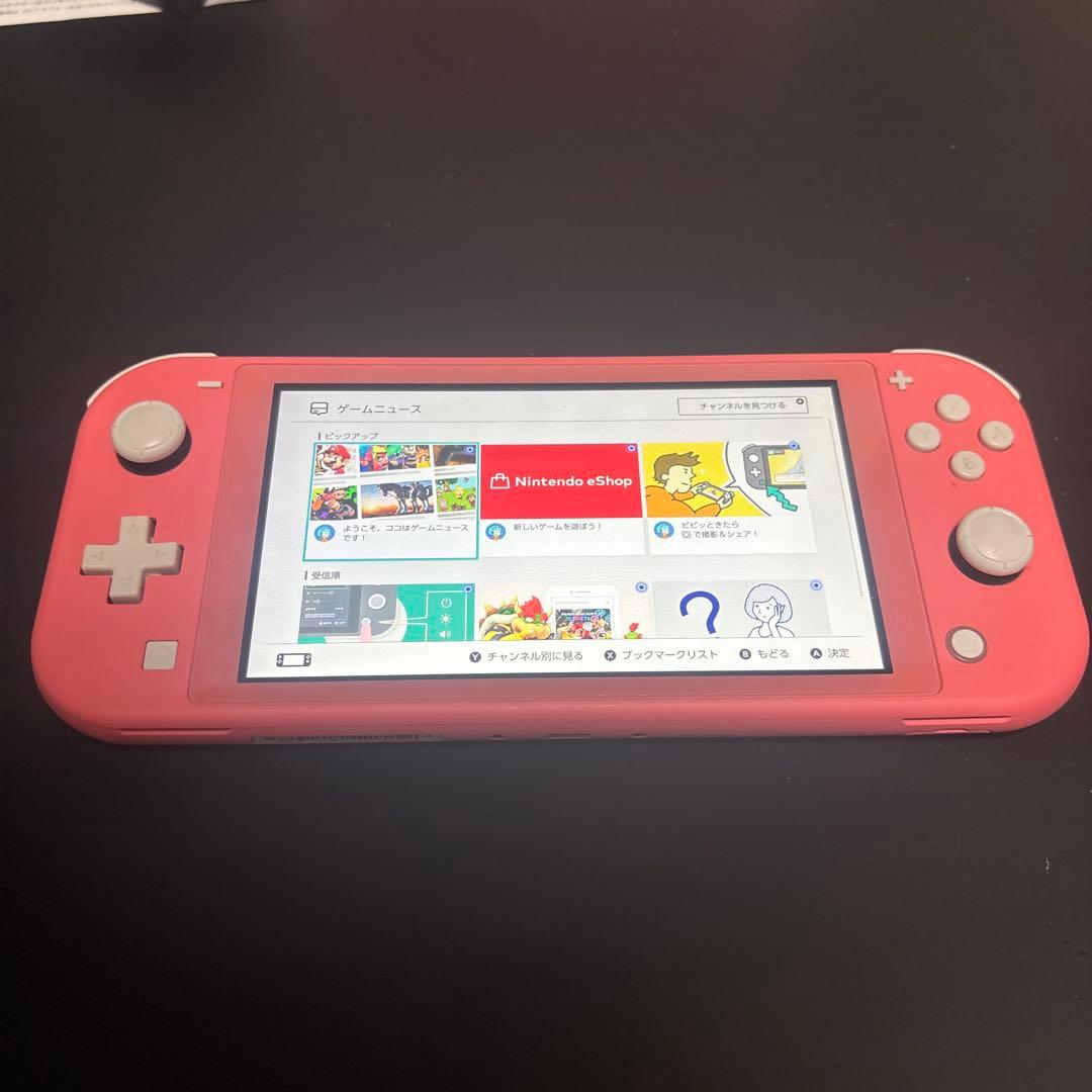 Nintendo Switch Lite 本体　コーラルピンク