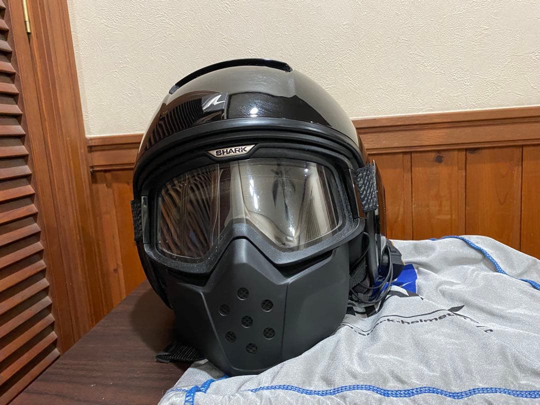 SHARK ジェットヘルメット ブラック Lサイズ 収納袋付き