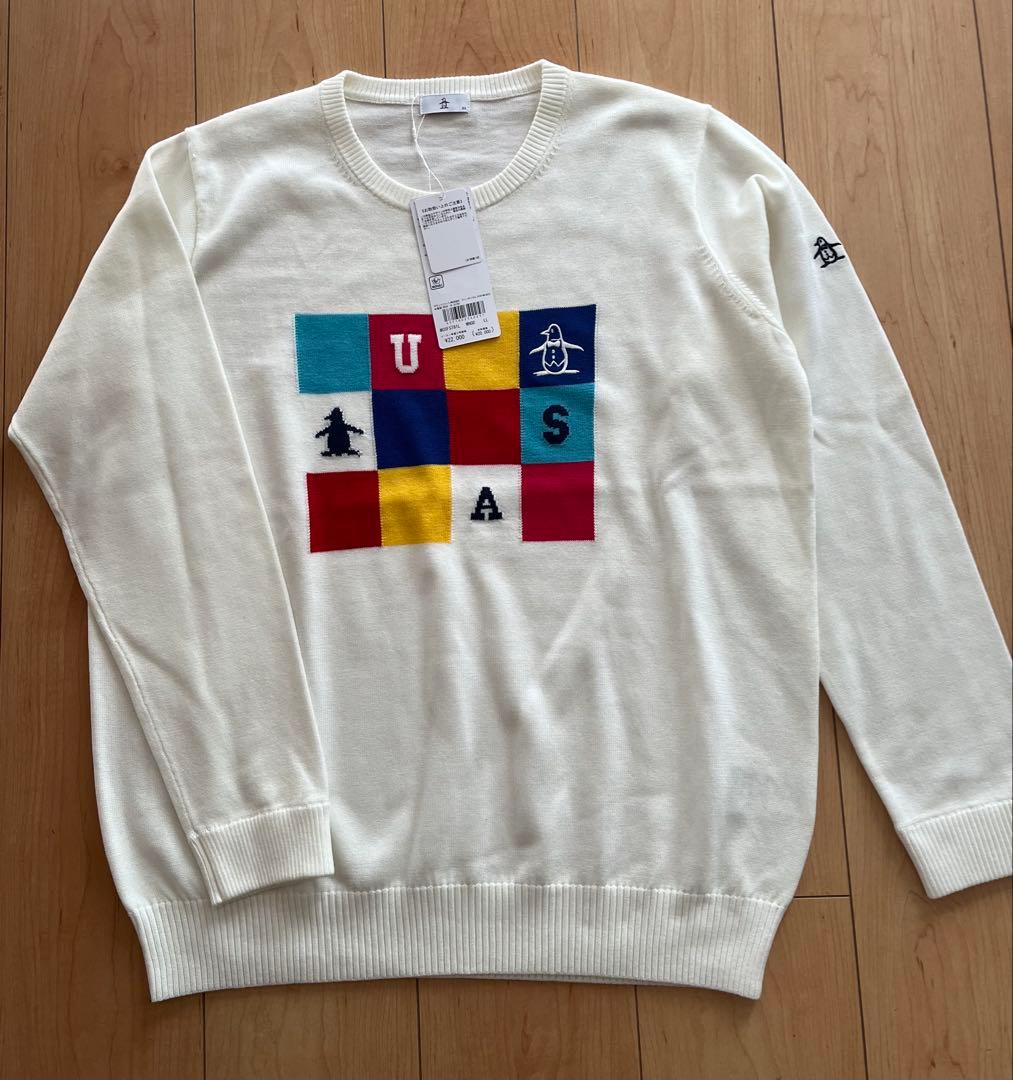 新品タグ付 マンシングウェア 薄手ニット ゴルフ LL