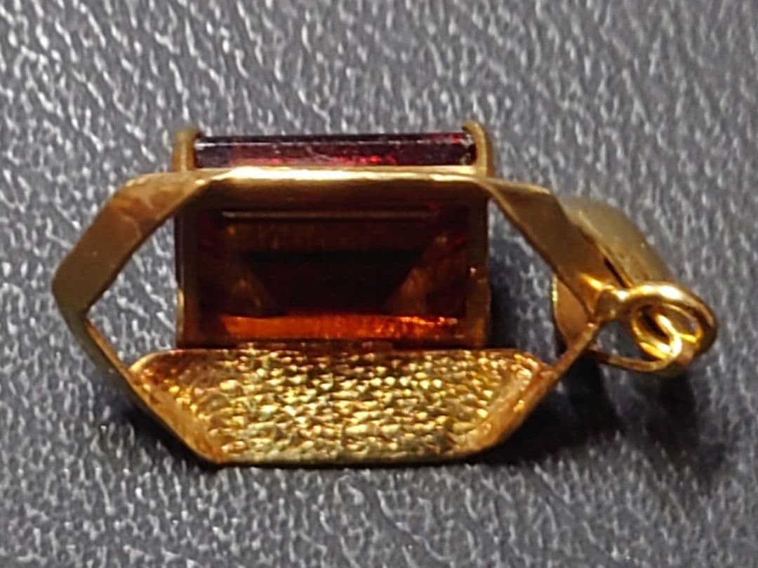 koro様 K18 ネックレストップ シトリン 18金 ペンダントトップ
