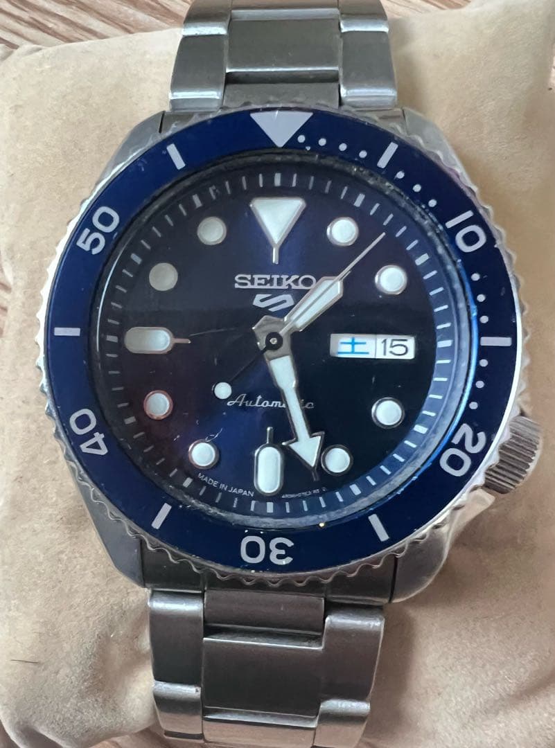 SEIKO 自動巻き時計 M-8 青