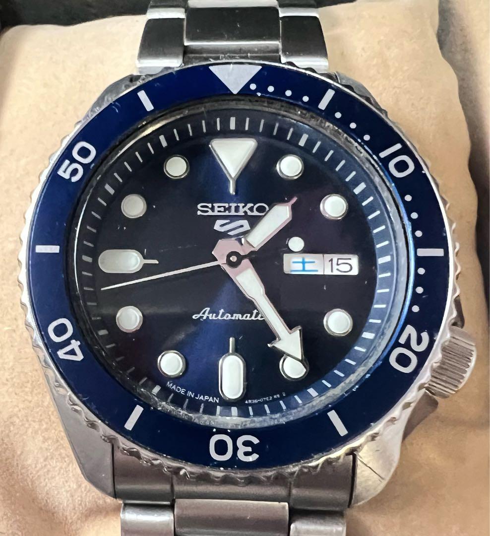 SEIKO 自動巻き時計 M-8 青