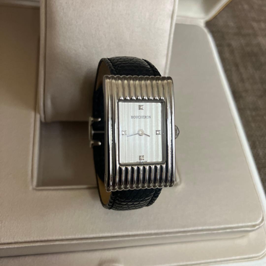 BOUCHERON 4P ベゼルダイヤリフレスモールウォッチ